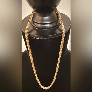 Monet 1980s two-tone rope-chain necklace